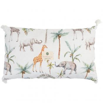 Cojin Cuadrado Africa Blanco 34x30cm