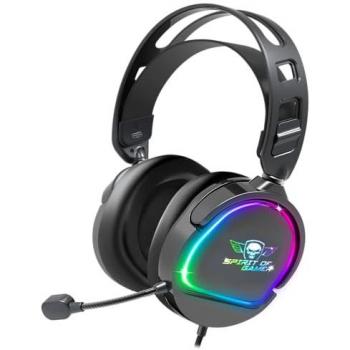 Auriculares Gaming Fijos Pro H6 RGB - Negro - Compatible con PS4, PS5, Xbox, Nintendo Switch y PC - Estéreo 2.0 - Diadema Ajustable