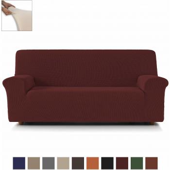 Eiffel Textile Nimes Funda sofá 4 plazas, Algodón, Rojo