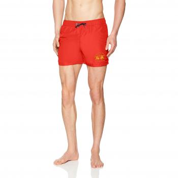 La Martina MAN Swimwear Nylon, Bañador para Hombre, Rot