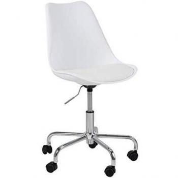 Amazon Brand - Movian Arendsee - Silla de escritorio, 55 x 55 x 93 cm, blanco