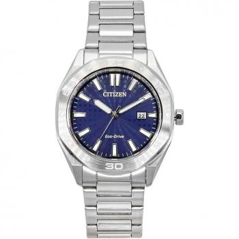 Citizen Eco-Drive Men's Watch - Stainless Steel with Blue Dial BM7630-80L 100M