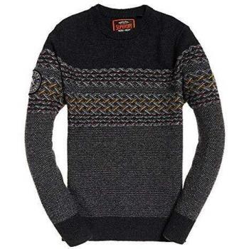 Superdry Falster Fairisle Crew Suéter, Gris