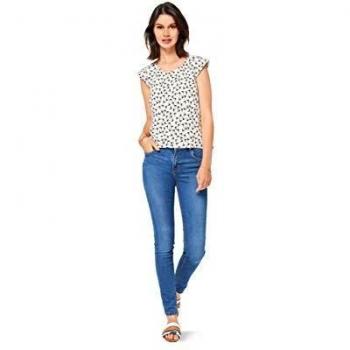 Burda 6501 patrón Top con Cuello en V y Falda de Dobladillo
