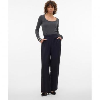 Pantalón palazzo fluido de mujer Vero Moda Josie con cintura alta y diseño drapeado