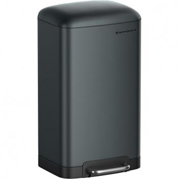 Cubo de Basura Songmics de 30L, Cubo de Reciclaje con Pedal de Acero, Tapa Hermética y Cierre Suave, incluye Cubo Interior, para Cocina y Sala