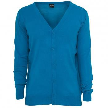 Urban Classics Knitted Cardigan, Suéter Hombre, Turquesa