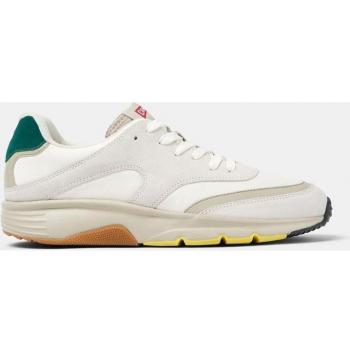 CAMPER Drift Sneakers for Men - White/Grey/Green, Size 39, Cotton Fabric