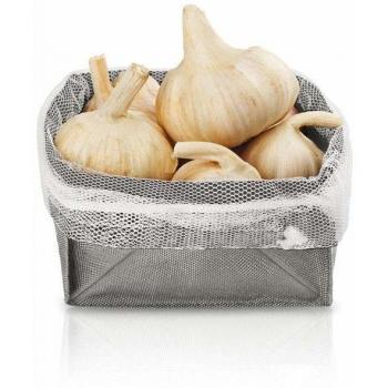Metaltex Bolsa Organizadora para Cocina, Tela, Gris, 15x15x4 cm