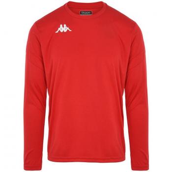 Kappa Camiseta de Fútbol de Manga Larga Dovol para Hombre, 100% poliéster, diseño ligero y transpirable, tecnología que absorbe la humedad, ajuste cómodo y moderno