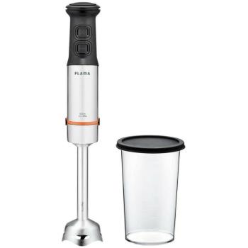 Batidora de Mano Flama BlendPro QuadFlex 1000W con Cuchillas de Titanio y 17 Velocidades en Acero Inoxidable