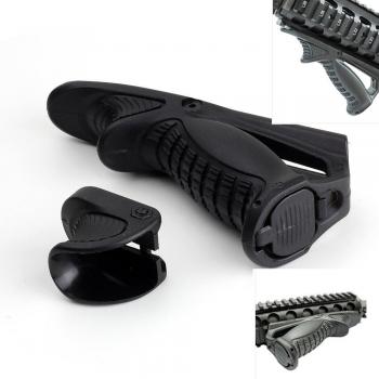 Grip angular táctico con descanso de pulgar para Airsoft con riel Picatinny RAS de 20 mm