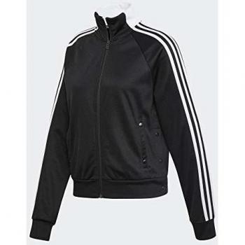 adidas ID 3-Stripes Snap Track Top W Chaqueta, Mujer, Negro
