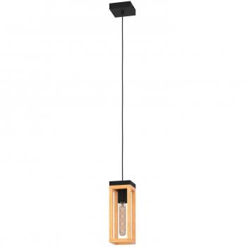 Lámpara Colgante EGLO Nafferton de Madera, 1 Luz