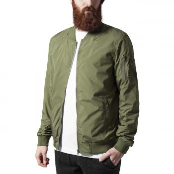 Urban Classics Men's Lightweight Olive Parka Jacket