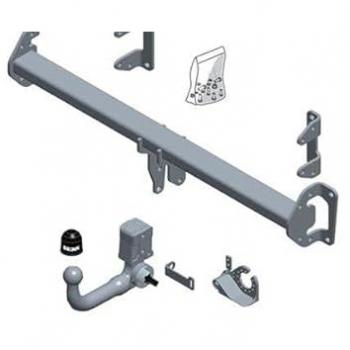 Enganche de remolque desmontable Brink 677800 con capacidad de carga máxima de 2000 kg, compatible con vehículos específicos, incluye kit de instalación y sistema eléctrico
