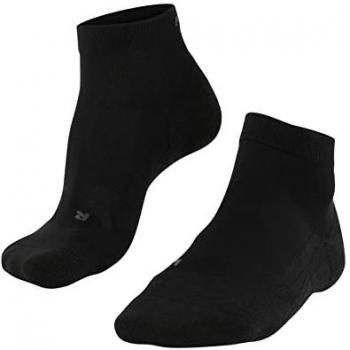 Calcetines Cortos de Golf Falke GO2 Short Hombre Negros 39-41, Algodón Anti-Ampollas
