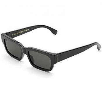 Retrosuperfuture Roma Black WCH Unisex Square Sunglasses 54 MM