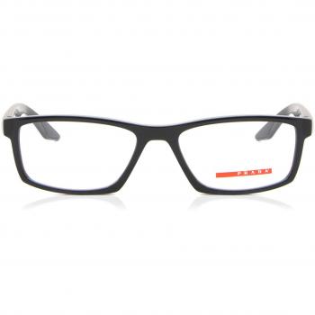 Prada Linea Rossa PS04PV 1AB1O1 Men's Eyeglasses Black Size 56 - Blue Light Block Available