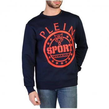 Plein Sport FIPS208 Men's Blue Cotton Sweatshirt