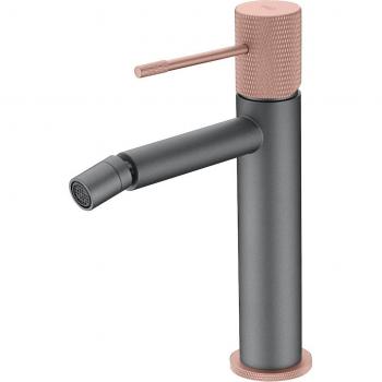 Grifo monomando para bidé Imex Products Line gris champagne