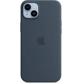 Funda de silicona con MagSafe para iPhone 14 Plus - Azul tempestad