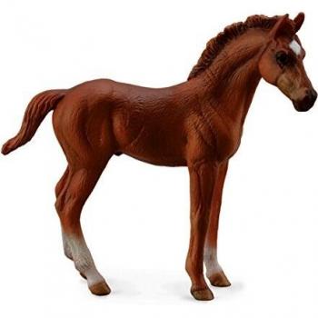 Collect A Horses Thoroughbred Standing Chestnut Foal Toy Figure