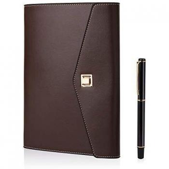 Cuaderno de piel A5 BESTOO Recargable Hojas Sueltas para Negocios Conferencias Viajes Libreta Cuaderno de 100 Páginas de Grosor