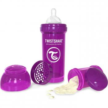 Twistshake - Dosificador de leche en polvo rosa
