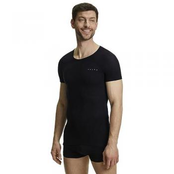 Falke Regular Shortsleeve Running Shirt Men - black - Size: Large
