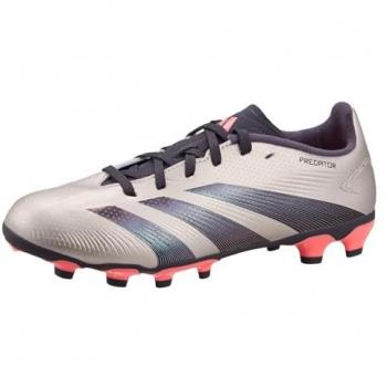 Botas de fútbol Adidas Predator League MG para niño, césped artificial, color gris, talla 36 2/3
