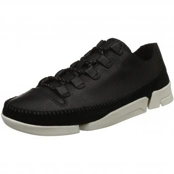 Clarks Originals Trigenicflex 2 Men's Black Leather Low Top Sneakers
