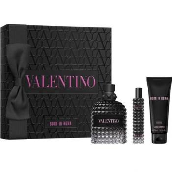 Valentino Born In Roma Uomo Eau De Toilette 100ml Gift Set with Shower Gel and Travel Spray