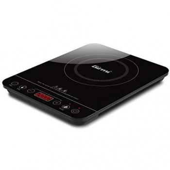 Cocina eléctrica de inducción Girmi PI03 (2000W) portátil, negra, con 1 zona de cocción