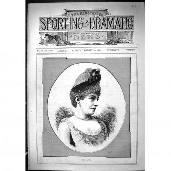 Mme. Antiguo 1888 del Retrato de la Impresión Vanoni Beautiful Woman