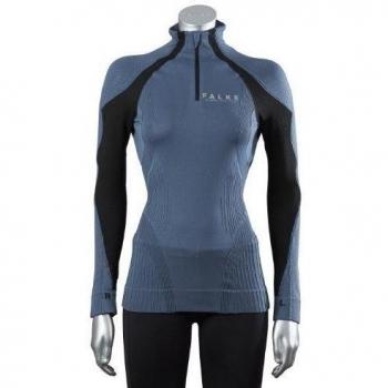 FALKE Naima Ladies' - Sudadera de running para mujer, tamaño S, color azul