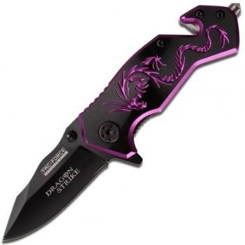 Tac Force TAC fuerza dragón cuchillo huelga / o negro y morado