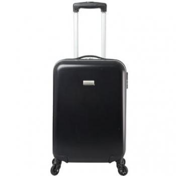 Maleta Trolley Cabina TOTTO Stampy 2.0 S - Negra, Capacidad 32 L, 4 Ruedas 360º, Manija Telescópica, Resistencia a Impactos, Candado de