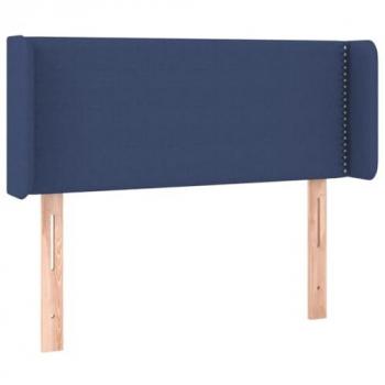 Cabecero LED Tapizado Azul 93x16x78/88 cm