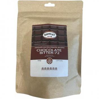 Dayelet Chocolate Bitter 72% en Gotas con Edulcorante Sin Gluten 350g