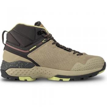 Zapatillas de senderismo Garmont Groove Mid G-Dry (Beige humus/Verde pálido) - Botas para mujer, talla 37.5, impermeables y transpirables