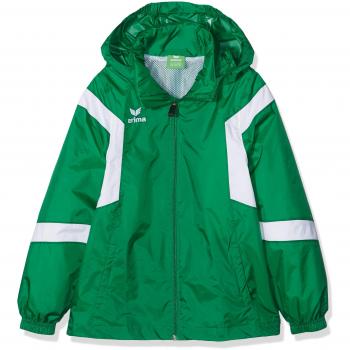 Erima Classic Team Lluvia Chaqueta, todo el año, infantil, color verde/blanco, tamaño 128