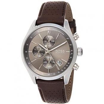 BOSS Watches Men's Chronograph Quartz Watch with Leather Strap 1513476