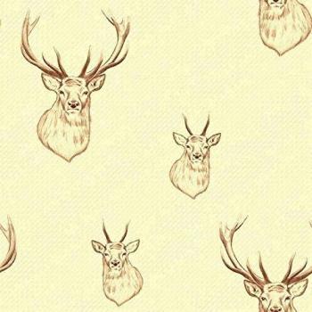 Catherine Lansfield Stags - Juego de funda nórdica para cama, tamano 180X220 cm + 50X125 cm