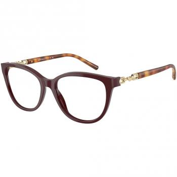 Emporio Armani EA3190 Col. 5577 Women's Eyeglasses Burgundy Size 53 (Frame Only) - Blue Light Block Available