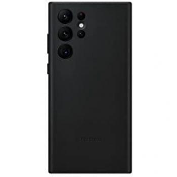 Official Samsung Leather Cover Case for Samsung Galaxy S22 Ultra - Black