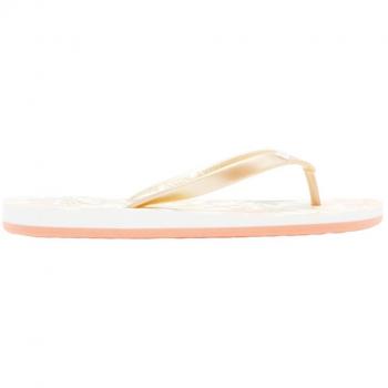 Roxy Tahiti VII Sandalias Mujer Estampado de Flores Blanco/Naranja