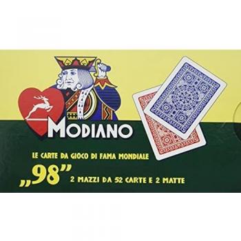 Baraja de Ramino Modiano 98 - 2 Mazos de 52 Cartas + 2 Jokers