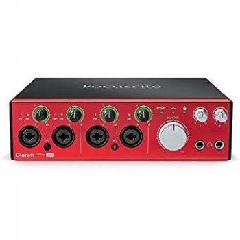 Focusrite Clarett 4Pre USB Audio Interface with 18 Inputs and 8 Outputs