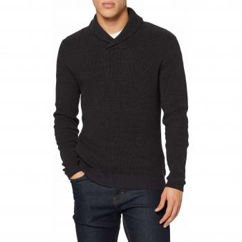 JACK & JONES PREMIUM JPRDIEGO Knit Shawl Neck Jersey, Negro
